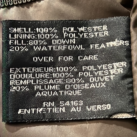 Cole Haan Black Fully Lined Belted Puffer Zip Closure Coat Front Pockets Size S - Picture 7 of 12